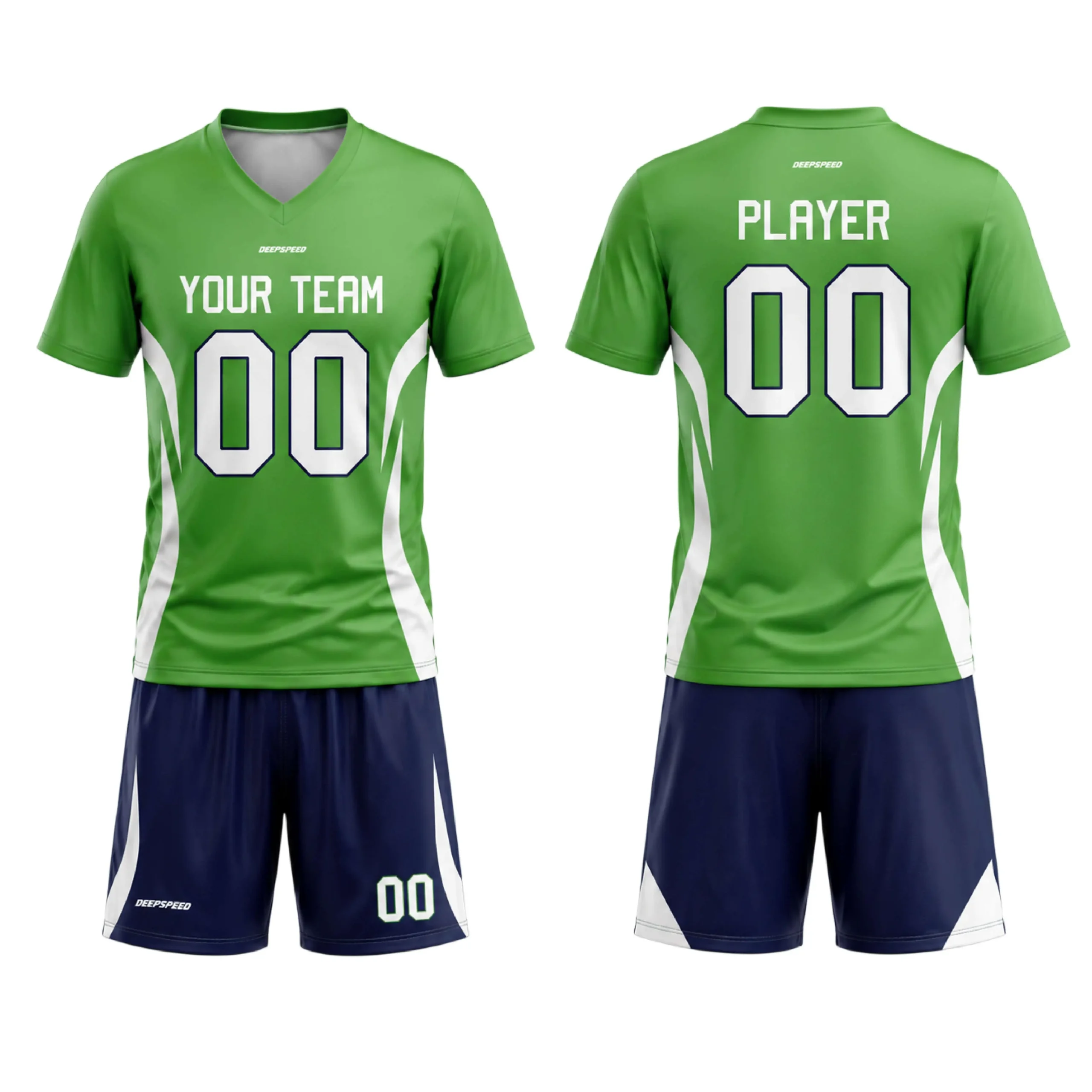 Green Navy Custom Youth Flag Football Jerseys | DEEPSPEED