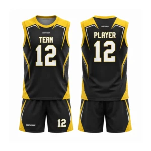 Black/Gold Custom Sleeveless Flag Football Jerseys | DEEPSPEED