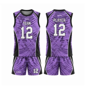 Purple/Black Custom Sleeveless Flag Football Jerseys | DEEPSPEED