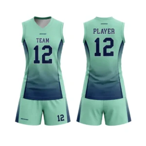 Mint Green/Navy Custom Girls Sleeveless Flag Football Jerseys | DEEPSPEED